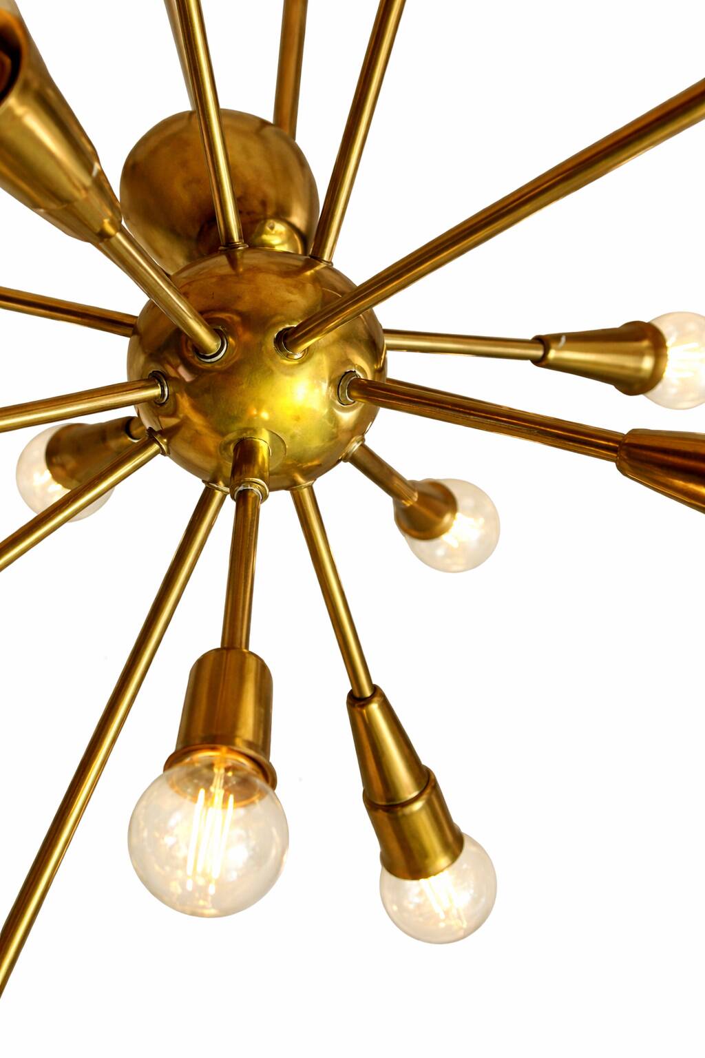 Lustre Sputnik 16 arms in brass – Vintage design from the 1960s