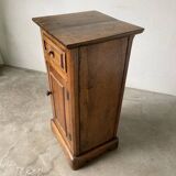Rustic oak bedside table 1900
