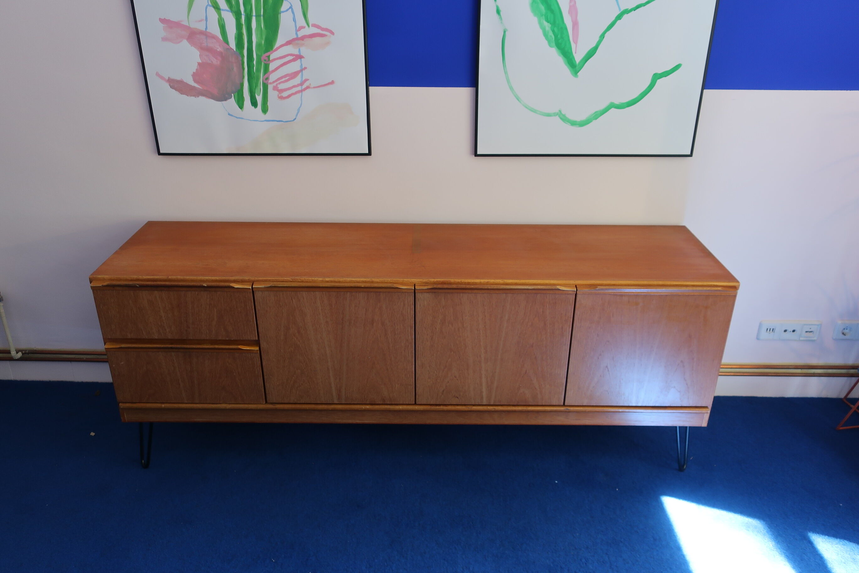 Teak sideboard from the 60s/70s pins