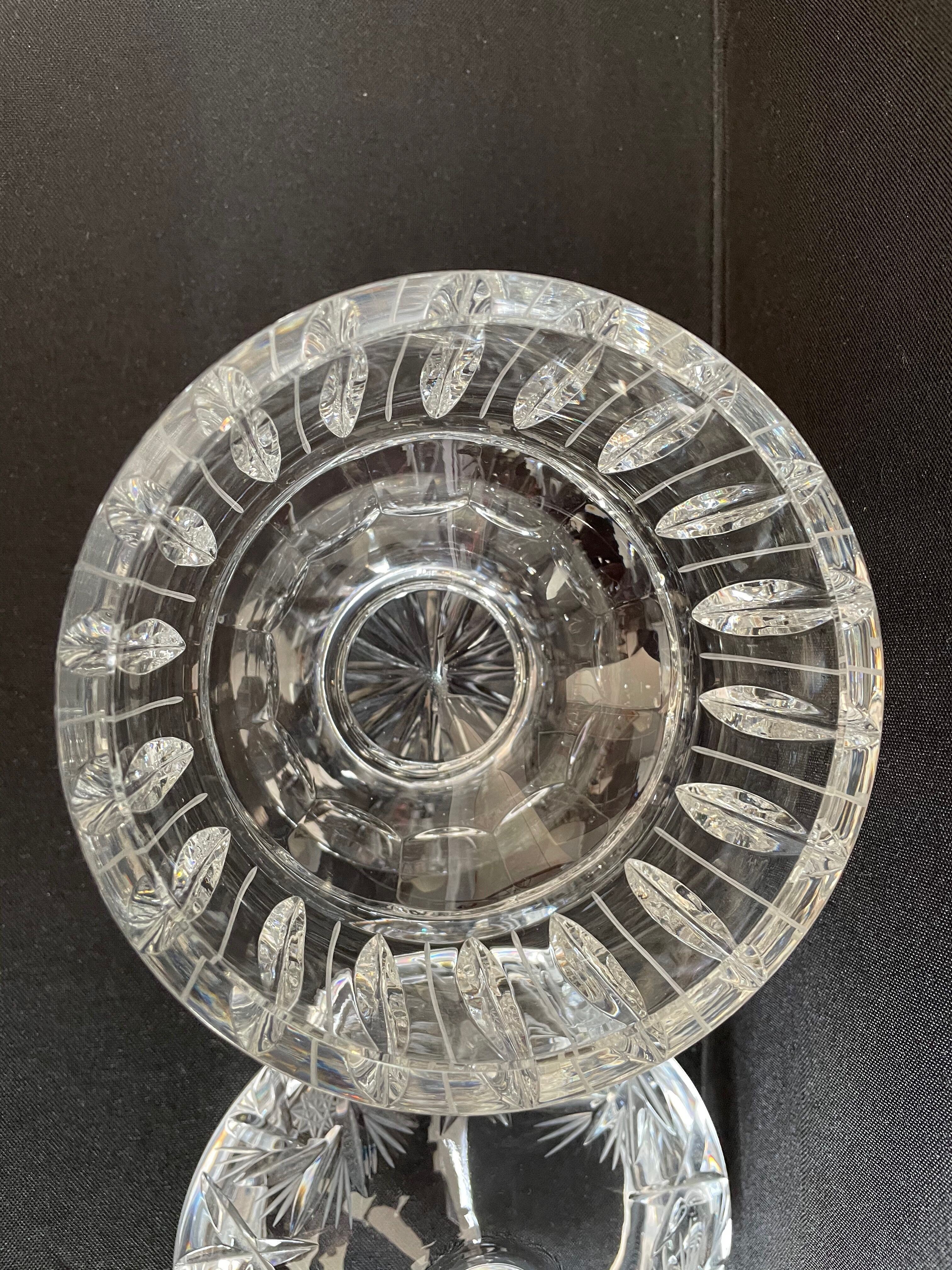 1547 Bohemian Crystal - Sugar or foot candy - Modern mid-century - Cut crystal