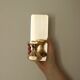 1988, single mid-century Swedish brass sconce by Gusum