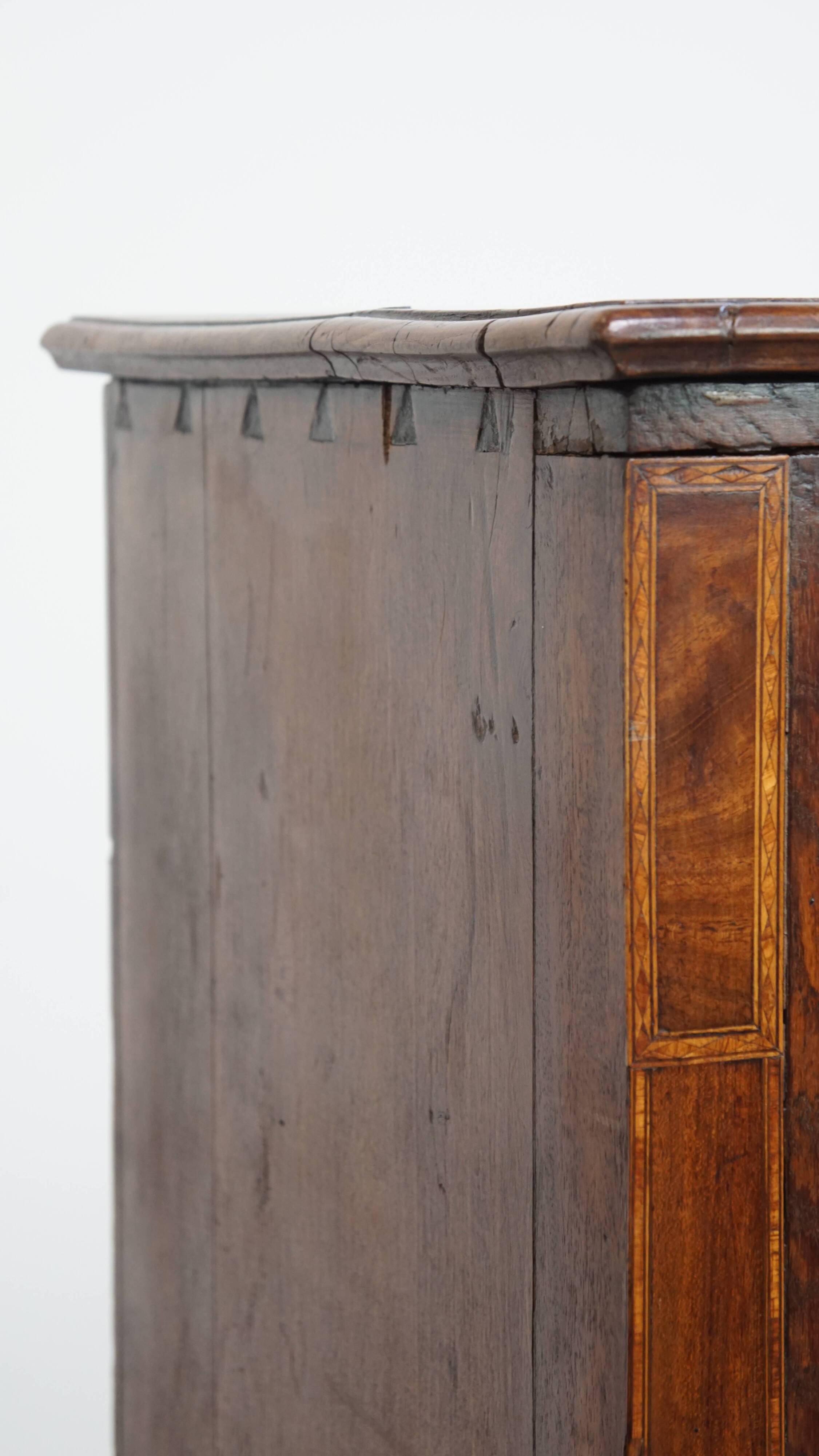 18th-Century Antique English 2-Door Cabinet