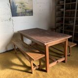 Pair of country benches.