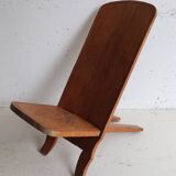 Child's folding chair carved – traditional wooden craftsmanship