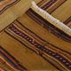 4x7 Bronze & Red Striped Handmade Vintage Kilim Rug, 130x218Cm