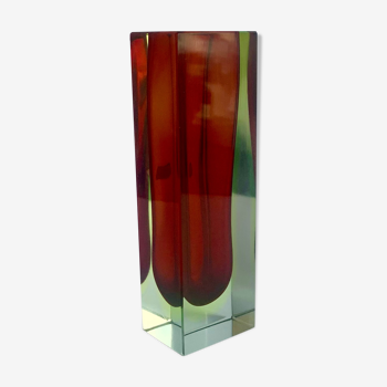 Vase de F. Poli pour Murano, Italie, années 1970