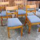 Lot de 4 chaises art déco, années 1940