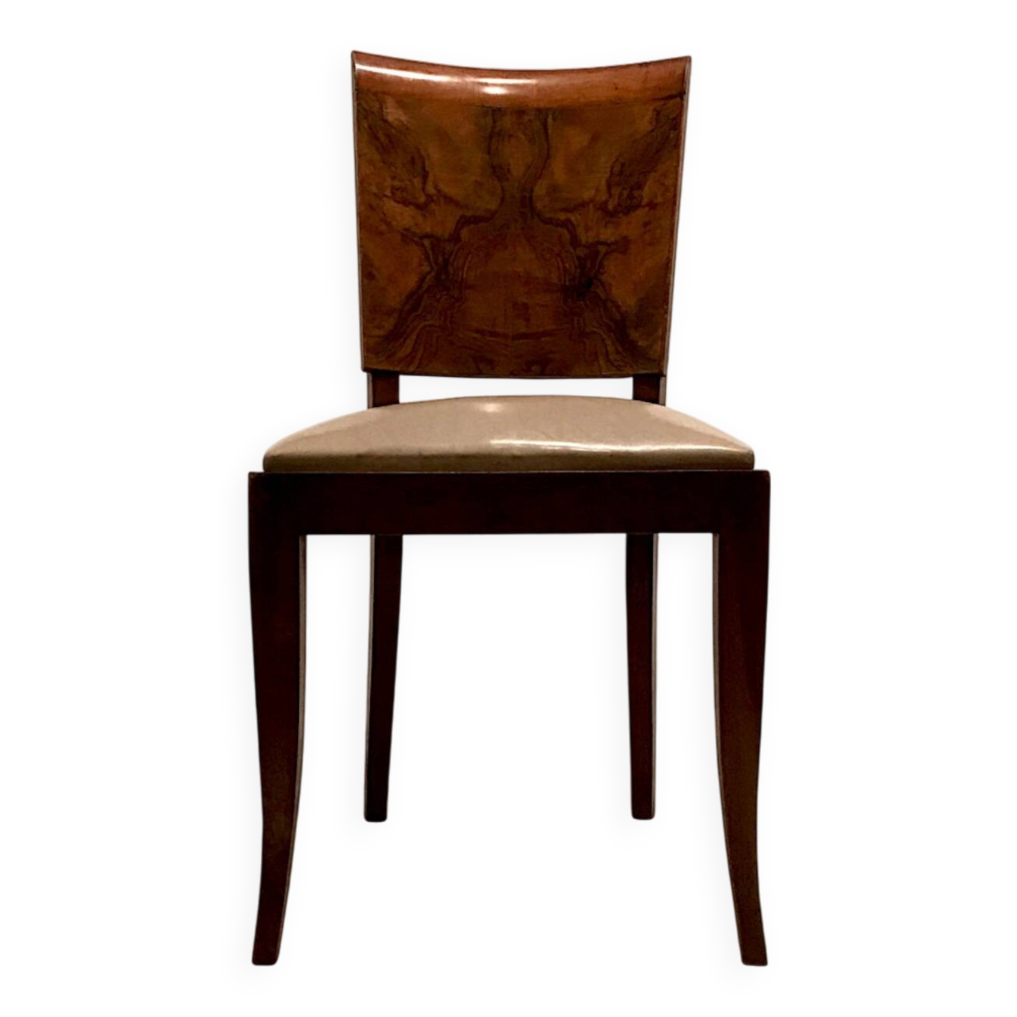 C. 1940 - Set of six Art Deco chairs - France
