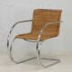 MR20 armchair, tubular chromed steel and rattan, Mies van der Rohe, circa 1960