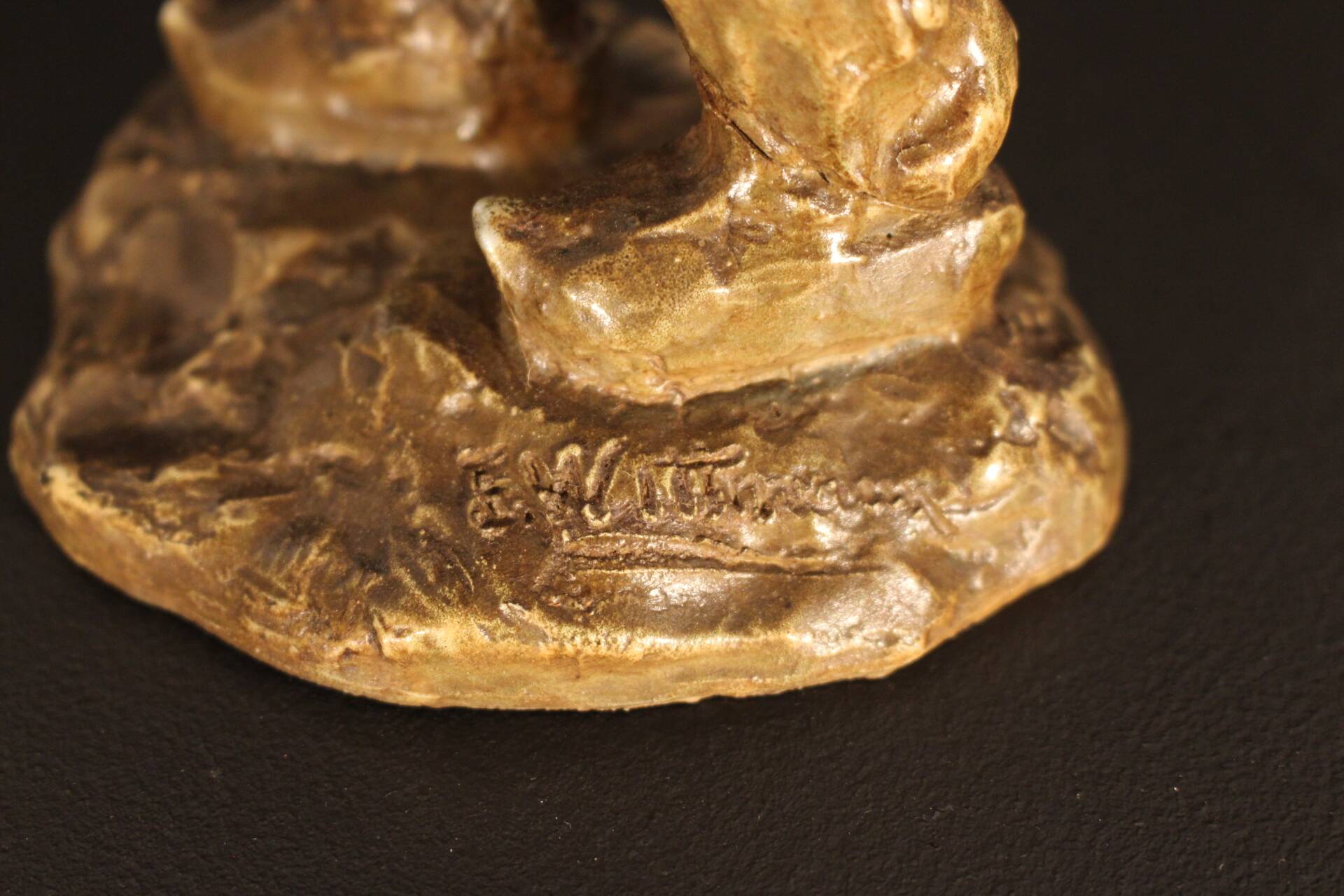 Sculpture en grès patiné de Wittmann et Mougin