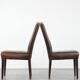 Great set of 8 stylish vintage sheepskin dining chairs with character