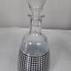 Decanter and pitcher checkerboard black and white