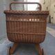 Large cradle wicker vintage organic mattress with "sound"