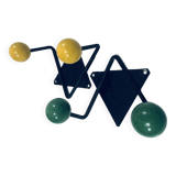 Vintage Coat Racks • Wrought Iron & Wood • 1950