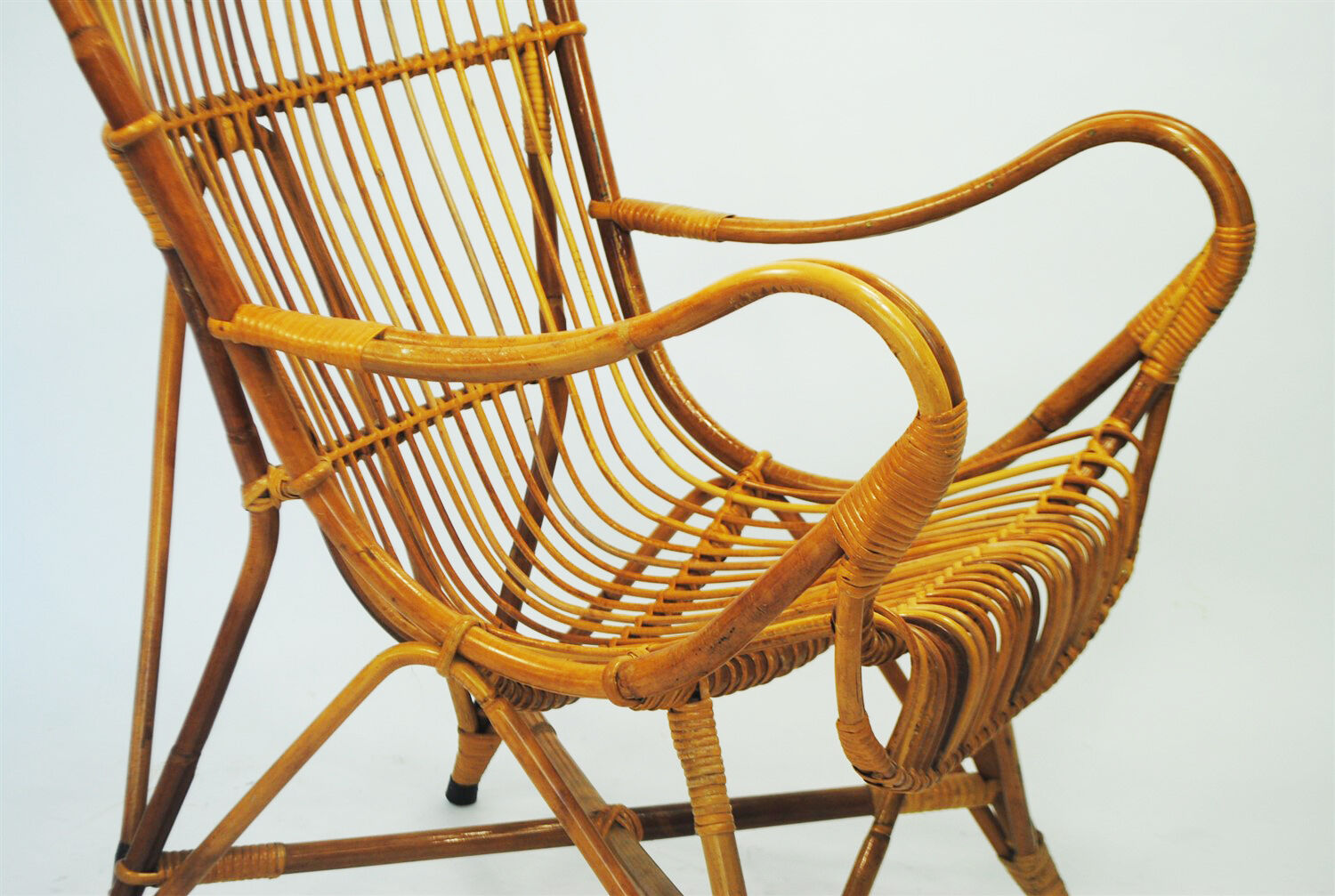 Fauteuil en rotin par Rohe Noordwolde