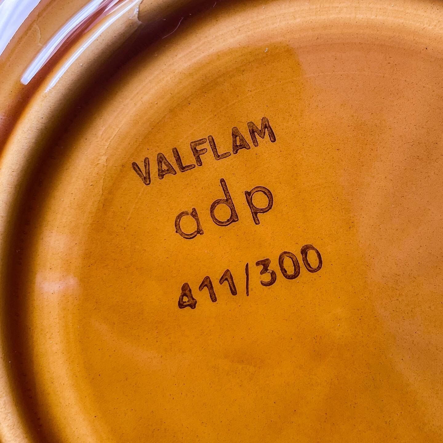 5 hollow plates Faience ADP