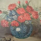 PEINTURE À L'HUILE SUR FLEURS DE TABLE MAURO SALIMBENI (MILAN 1874-1942 TURIN)