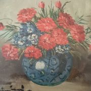 PEINTURE À L'HUILE SUR FLEURS DE TABLE MAURO SALIMBENI (MILAN 1874-1942 TURIN)