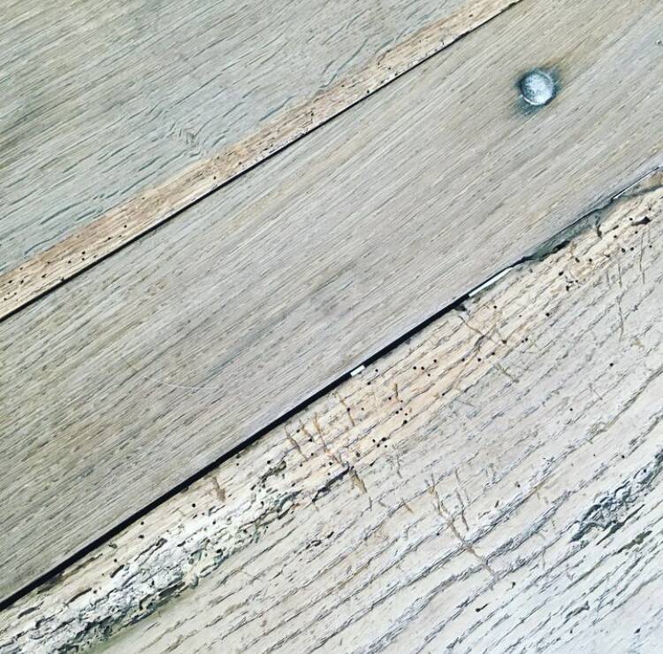 Vintage solid wood coffee table