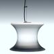 Opaline pendant lamp - Murano glass - Luciano Vistosi