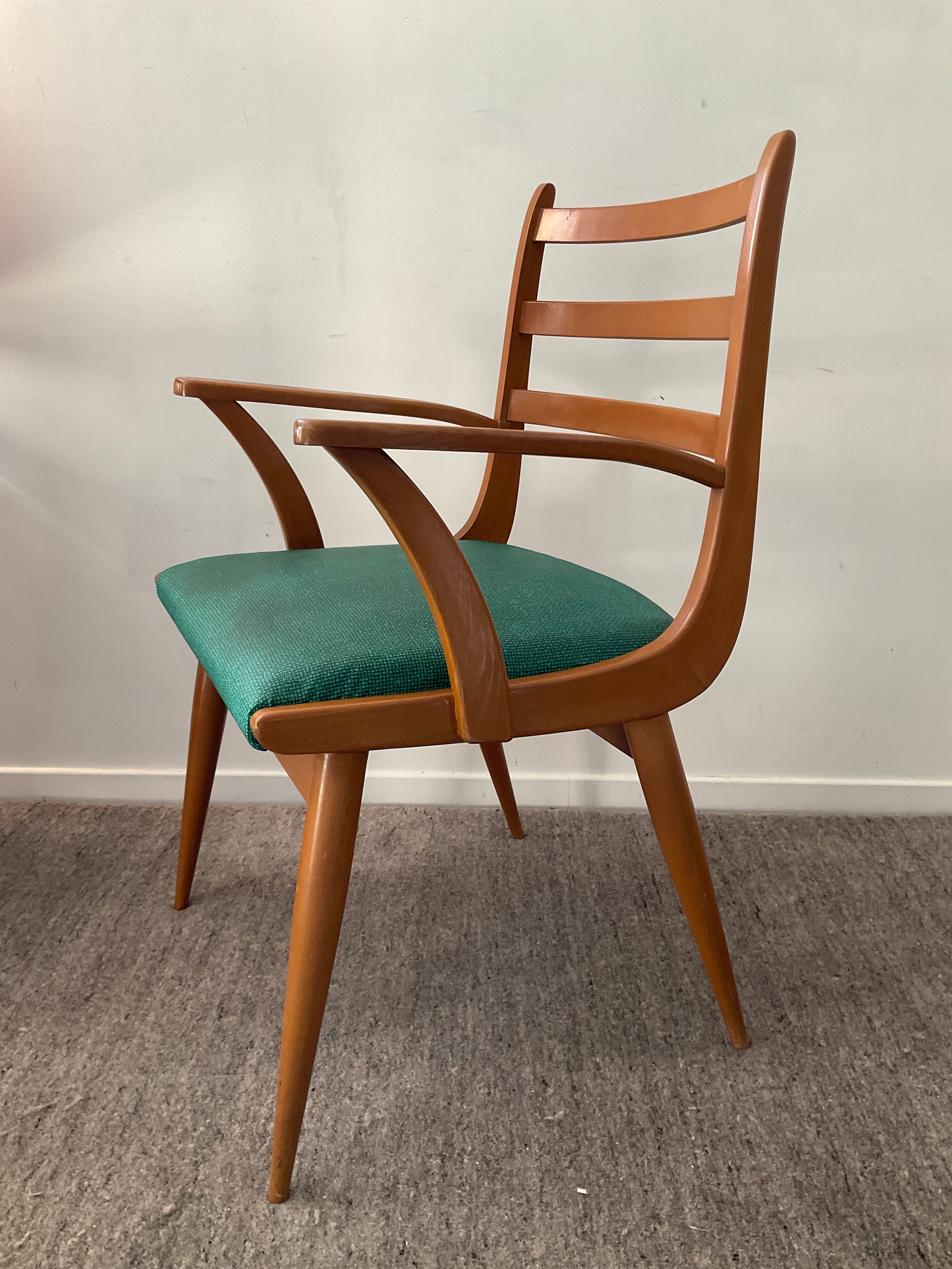 Scandinavian armchair from the 60s in solid beech