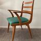 Scandinavian armchair from the 60s in solid beech