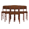 Ensemble de six chaises en teck, design danois, années 1970, production : Danemark