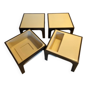 4 tables basses vintage