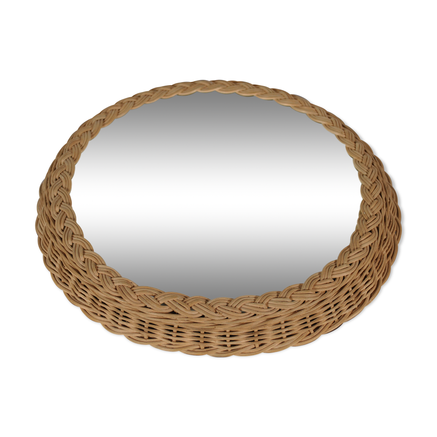 Rattan mirror 1960 - 33cm