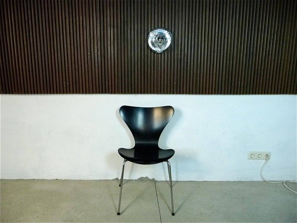 Sculptural modernist glass wall lamp from Peill & Putzler, Germany 1960s