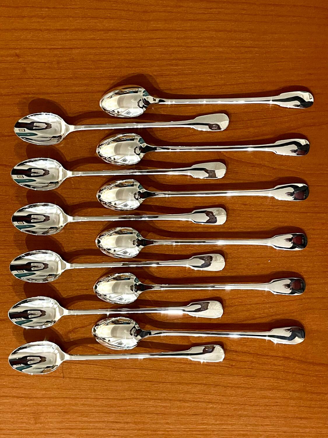 Christofle cluny 12 spoons 19.5 cm cocktail mazagran jam soda new condition