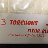 set of 15 old tea towels new in linen and cotton