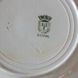 4 flat plates Terre de Fer Saint Amand and Hamage summer model