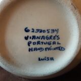 Portuguese ceramic pitcher
