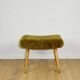 Edmund Homa stool high seat khaki / olive - golded beech legs