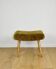 Edmund Homa stool high seat khaki / olive - golded beech legs