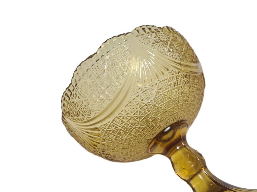Fruit bowl on stand from Ząbkowice Glassworks, 1970s