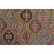 1970s Vintage Turkish Oushak Handmade Colorful Runner Rug 145x243
