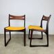 Pair of Danish Scandinavian chairs in rosewood, 1960s.