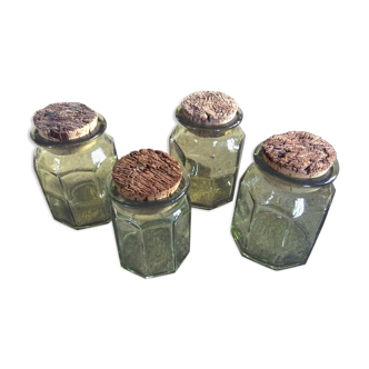 Series of 4 jars