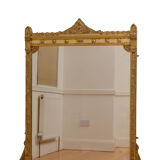 Large Victorian Gilt Overmantle Mirror 136x152cm