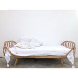 Vintage rattan bed