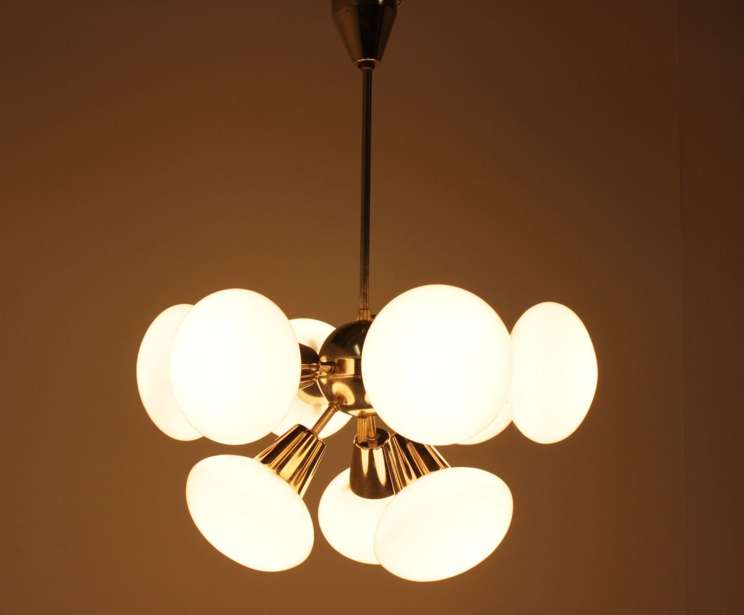 Chandelier Sputnik by Kamenický Šenov