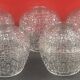 Lot de 5 verre taillé suspensions vers 1960/70
