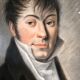 Pastel on paper "Portrait of the Gentleman" framed under glass XIX em