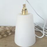 Lamp in white frosted glass