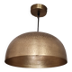 Hammered gold pendant light
