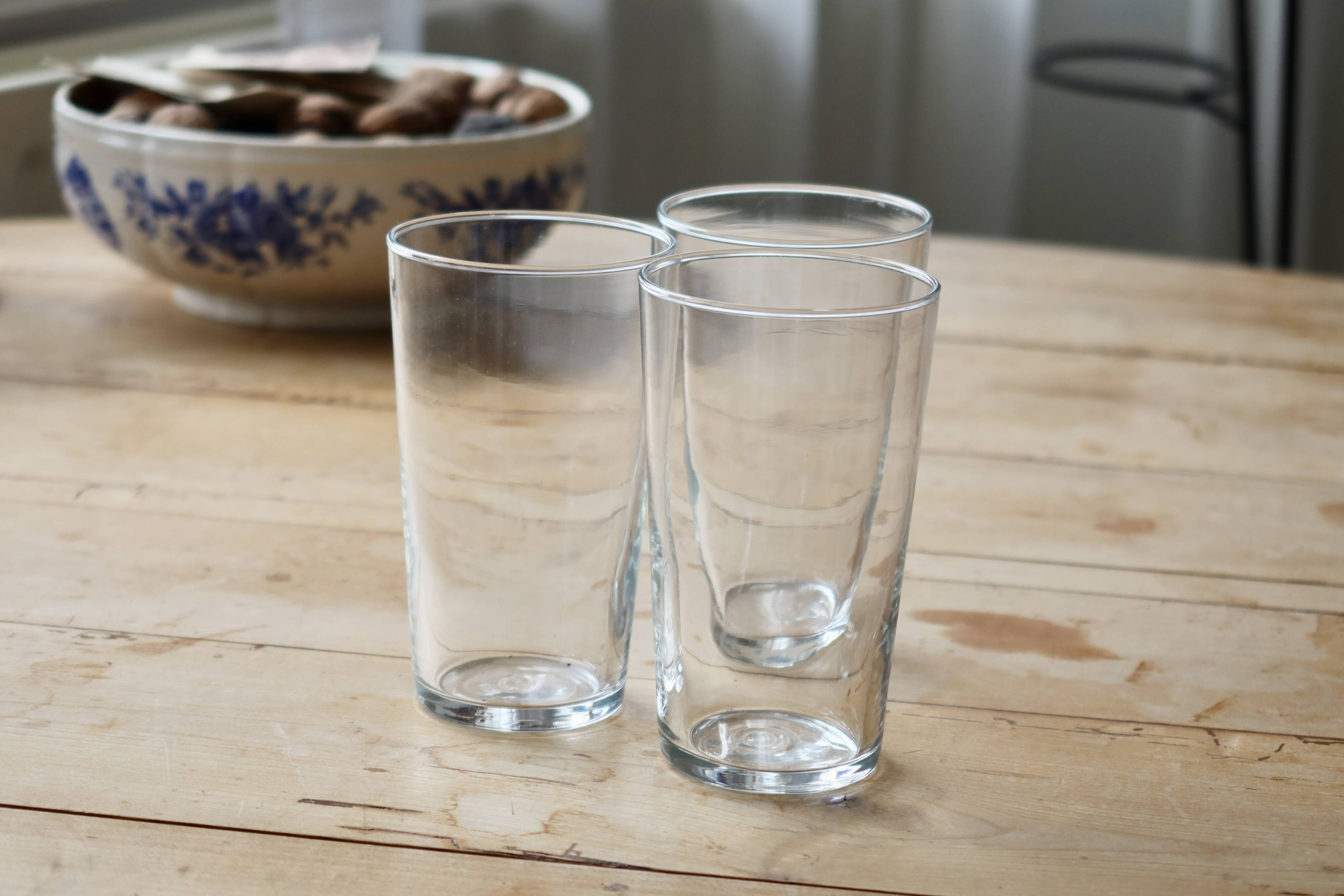 3 Vintage Beer / Pint Glasses - 1950s
