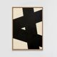 Original minimalist and abstract painting, B14