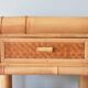 Vintage bamboo bedside tables